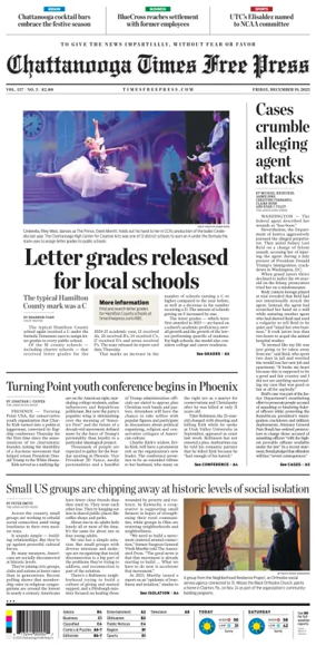 Cover of Chattanooga Times Free Press