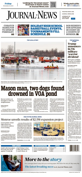 Cover of Hamilton Journal News