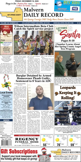 Cover of Malvern Daily Record