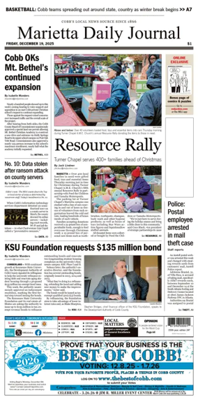 Cover of Marietta Daily Journal