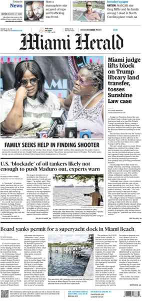 Cover of Miami Herald