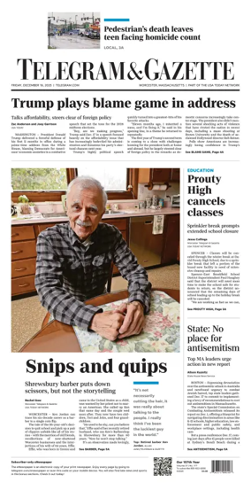 Cover of Telegram & Gazette