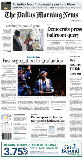 Cover of The Dallas Morning News