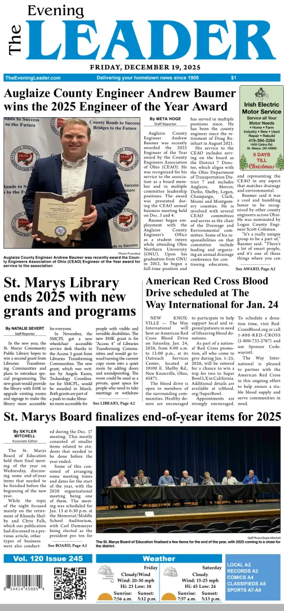 Cover of The Evening Leader