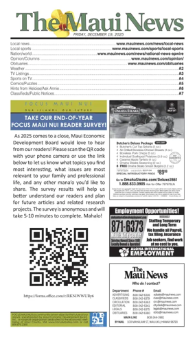 Cover of The Maui News