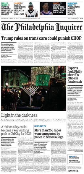 Cover of The Philadelphia Inquirer (South Jersey edition)