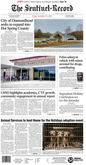 Cover of The Sentinel-Record