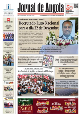 Cover of Jornal de Angola
