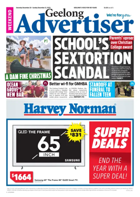 Cover of Geelong Advertiser