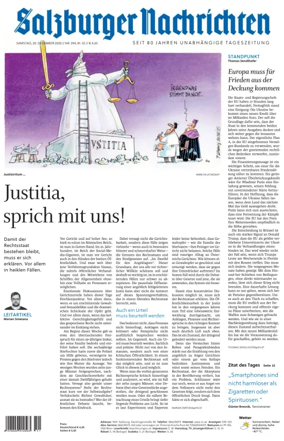 Cover of Salzburger Nachrichten