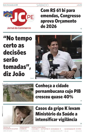 Cover of Jornal do Commercio