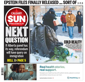 Cover of Calgary Sun
