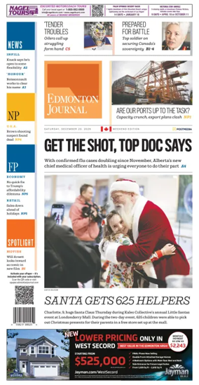 Cover of Edmonton Journal