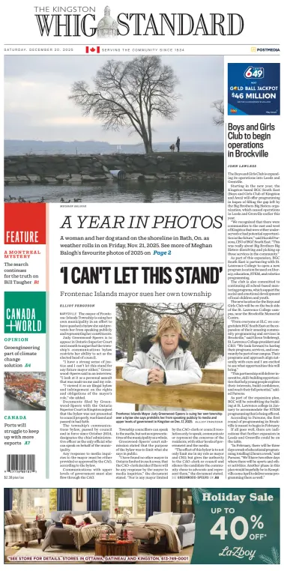 Cover of Kingston Whig-Standard
