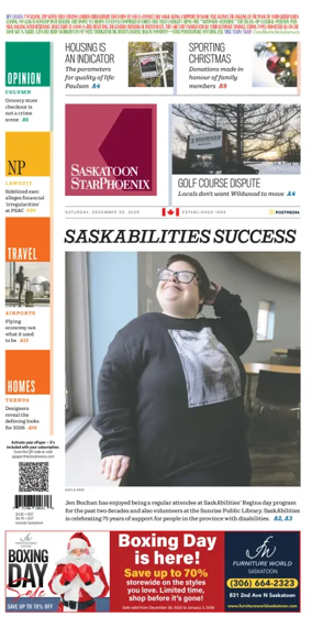 Cover of Saskatoon StarPhoenix