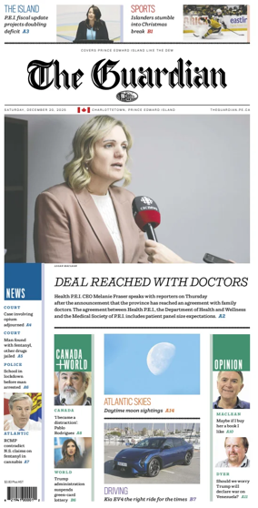 Cover of The Guardian (Charlottetown)