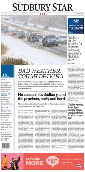 Cover of The Sudbury Star