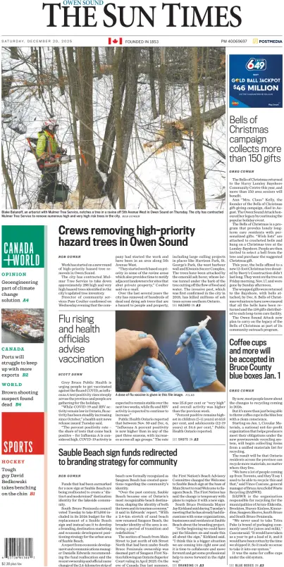 Cover of The Sun Times (Owen Sound)