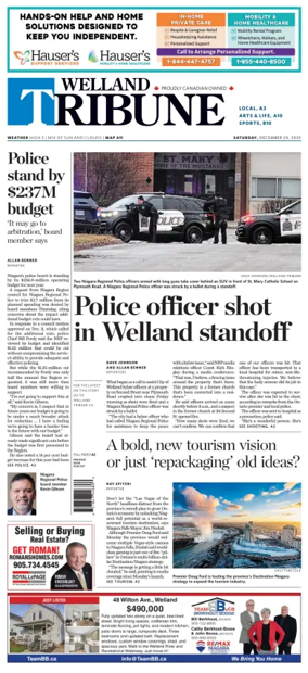 Cover of The Welland Tribune