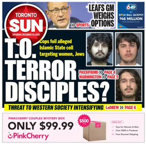 Cover of Toronto Sun