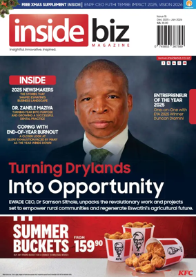 Cover of Inside Biz Magazine (Eswatini)