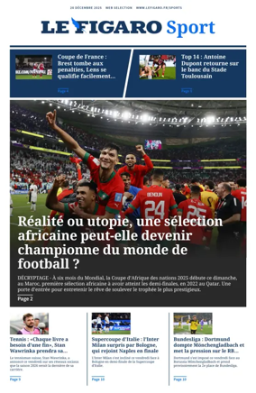 Cover of Le Figaro Sport