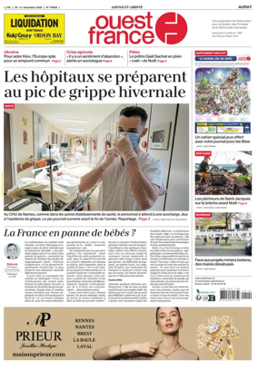 Cover of Ouest France (Auray)
