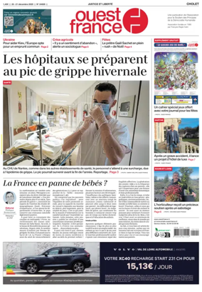 Cover of Ouest France (Cholet)