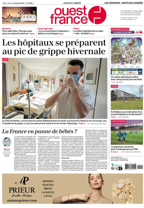 Cover of Ouest France (Les Herbiers / Montaigu)
