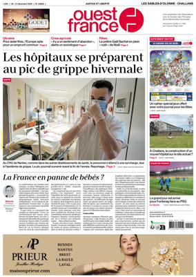 Cover of Ouest France (Les Sables-d'Olonne)