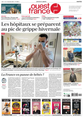 Cover of Ouest France (Nantes)