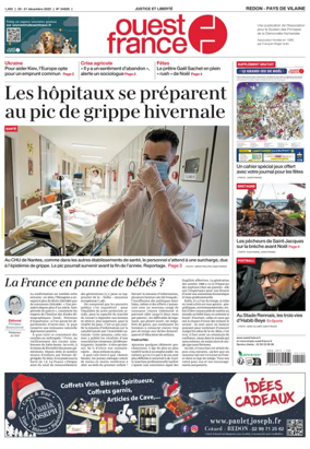 Cover of Ouest France (Redon / Pays de Vilaine)