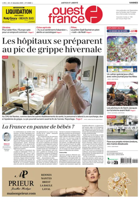 Cover of Ouest France (Vannes)