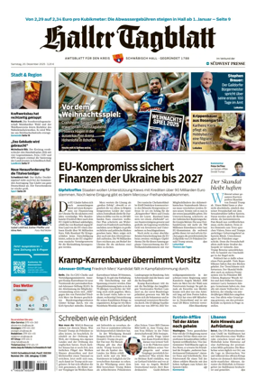Cover of Haller Tagblatt