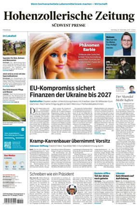 Cover of Hohenzollerische Zeitung