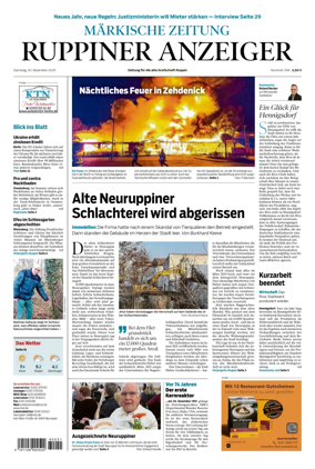 Cover of Ruppiner Anzeiger