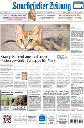 Cover of Saarbruecker Zeitung