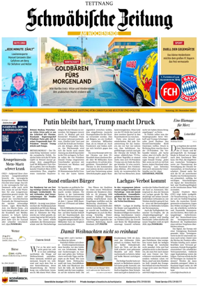 Cover of Schwabische Zeitung (Tettnang)