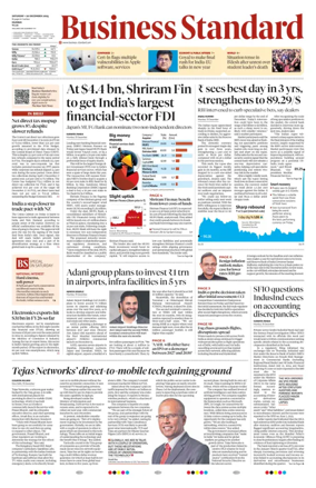 Cover of Business Standard