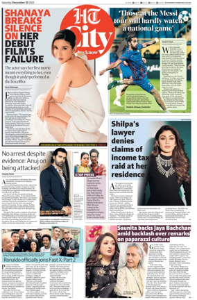 Cover of Hindustan Times (Lucknow) - Live