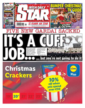 Cover of Irish Daily Star