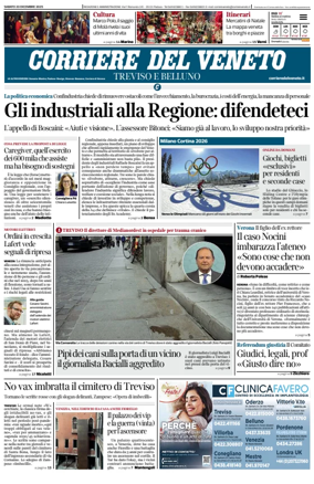 Cover of Corriere del Veneto (Treviso e Belluno)