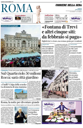 Cover of Corriere della Sera (Roma)