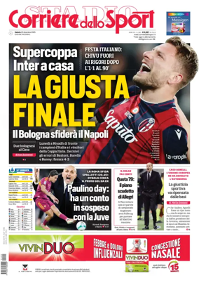 Cover of Corriere dello Sport