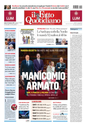 Cover of Il Fatto Quotidiano