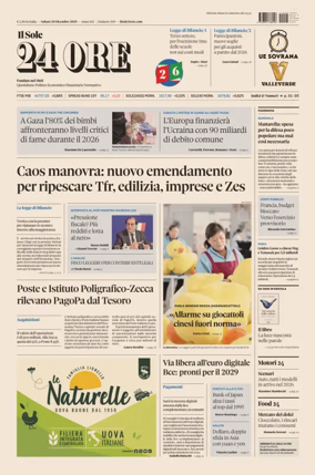 Cover of Il Sole 24 Ore