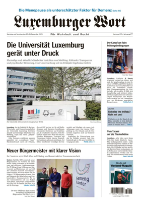 Cover of Luxemburger Wort