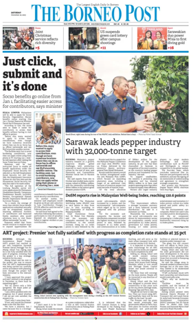 Cover of The Borneo Post