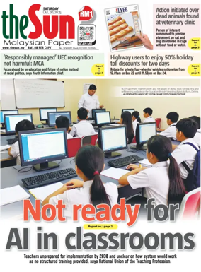 Cover of The Sun (Malaysia)