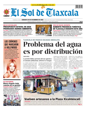 Cover of El Sol de Tlaxcala